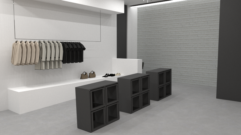 Local comercial de moda con taller y tienda para el diseñador